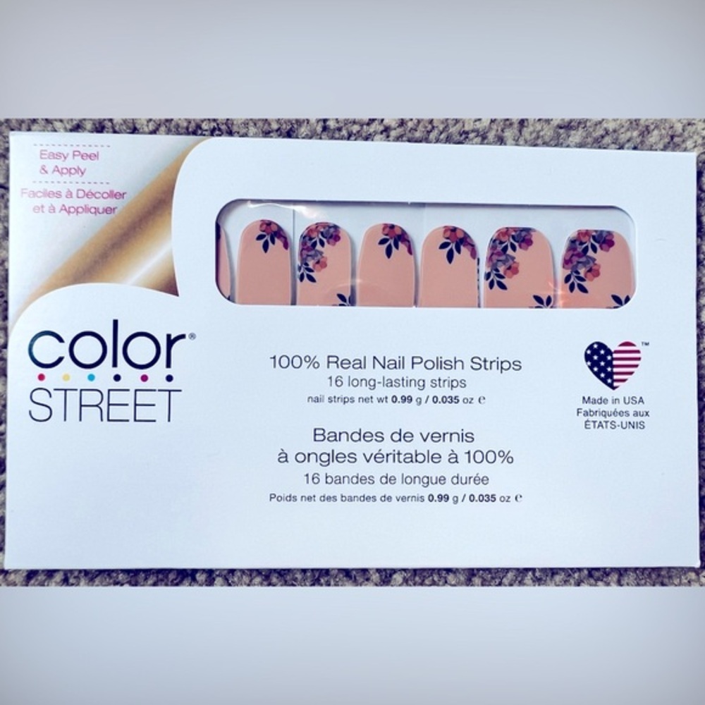 Unopened Color Street nail strips Floral Obligation